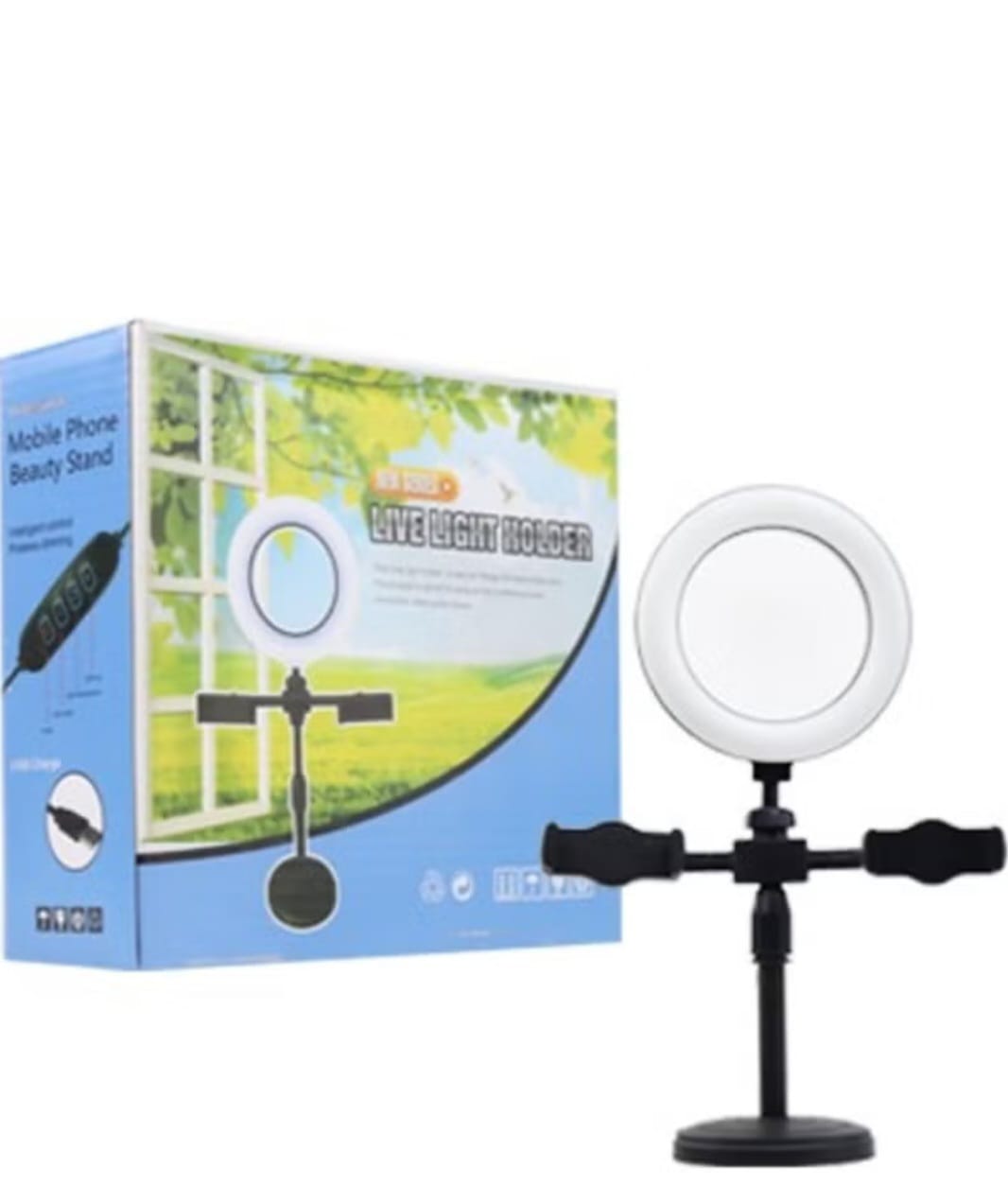 Live Desktop Ring Light Phone Holder