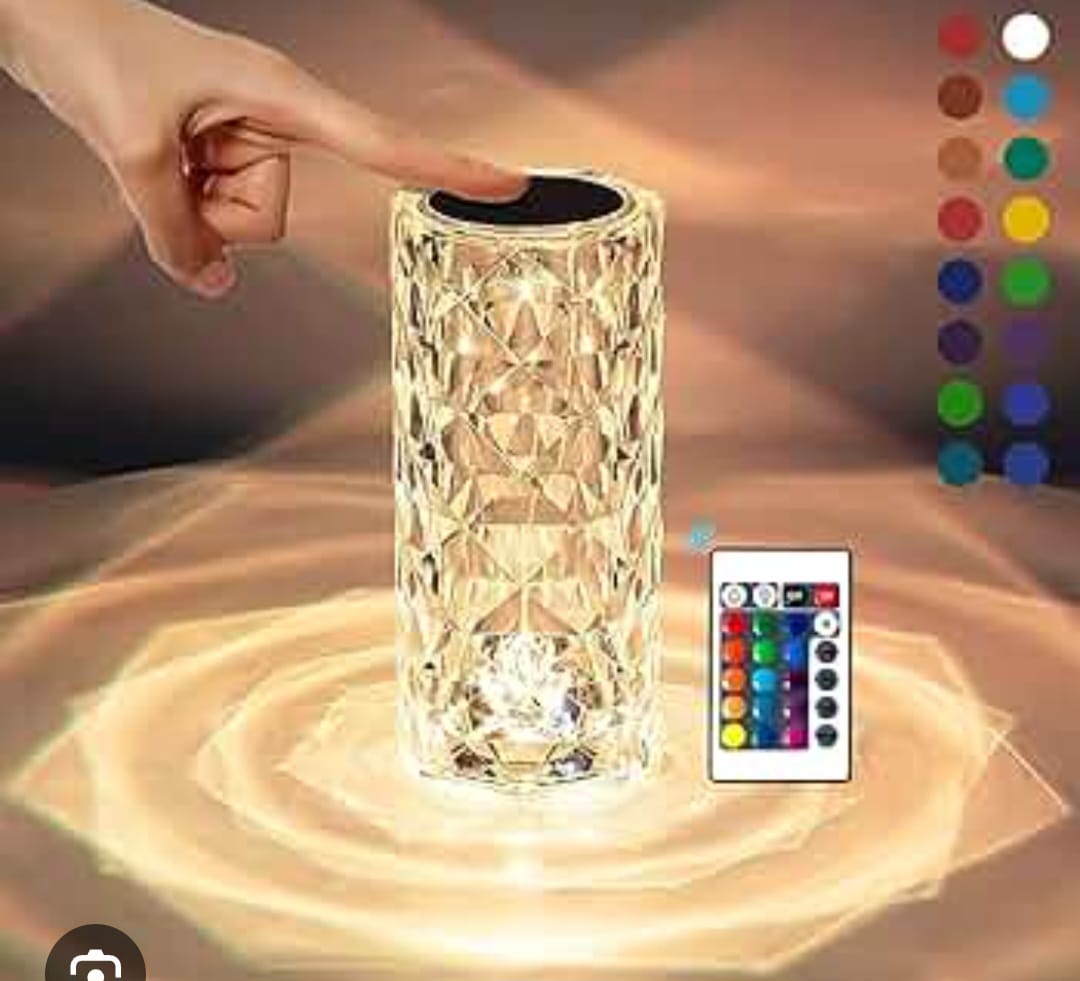 Crystal Table Lamp with remote