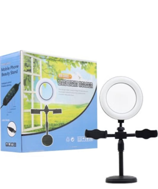Live Desktop Ring Light Phone Holder