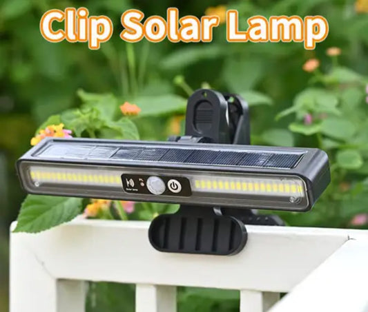Clip-On Solar Motion  Sensor  Outdoor Light - Waterproof LED