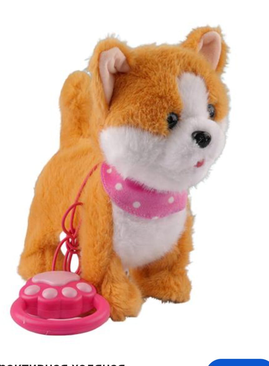 Walking and barking puppy