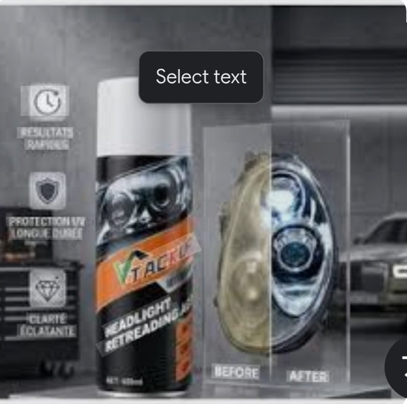 Headlight Retreading Spray