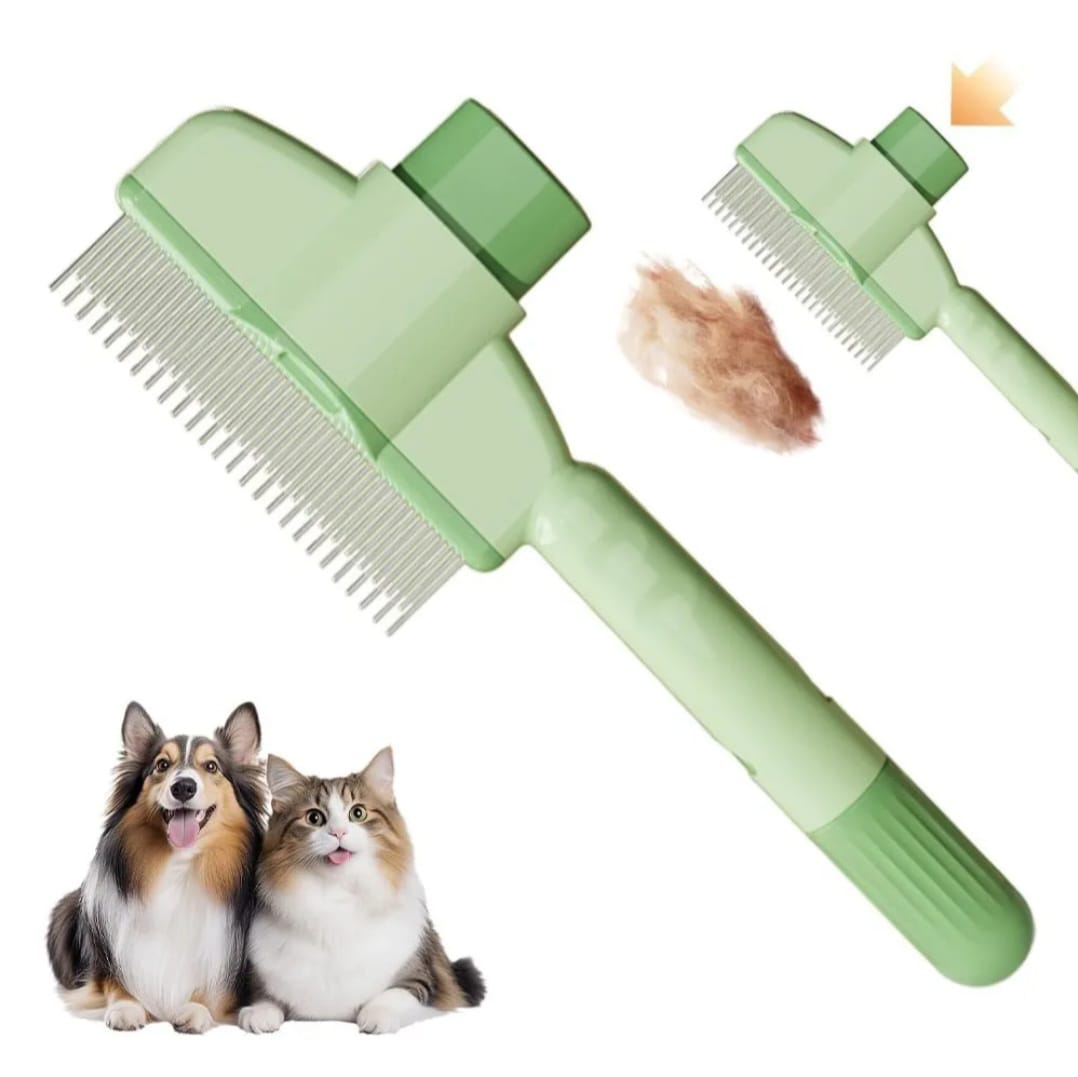Self-Cleaning pet grooming comb