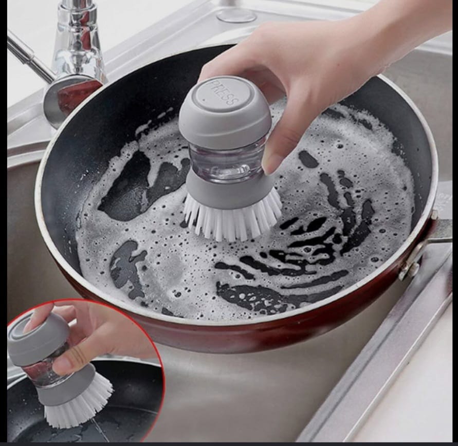Soap -Dispensing Palm Brush